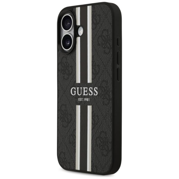 Guess 4G Printed Stripes MagSafe case for iPhone 17 - blackeng