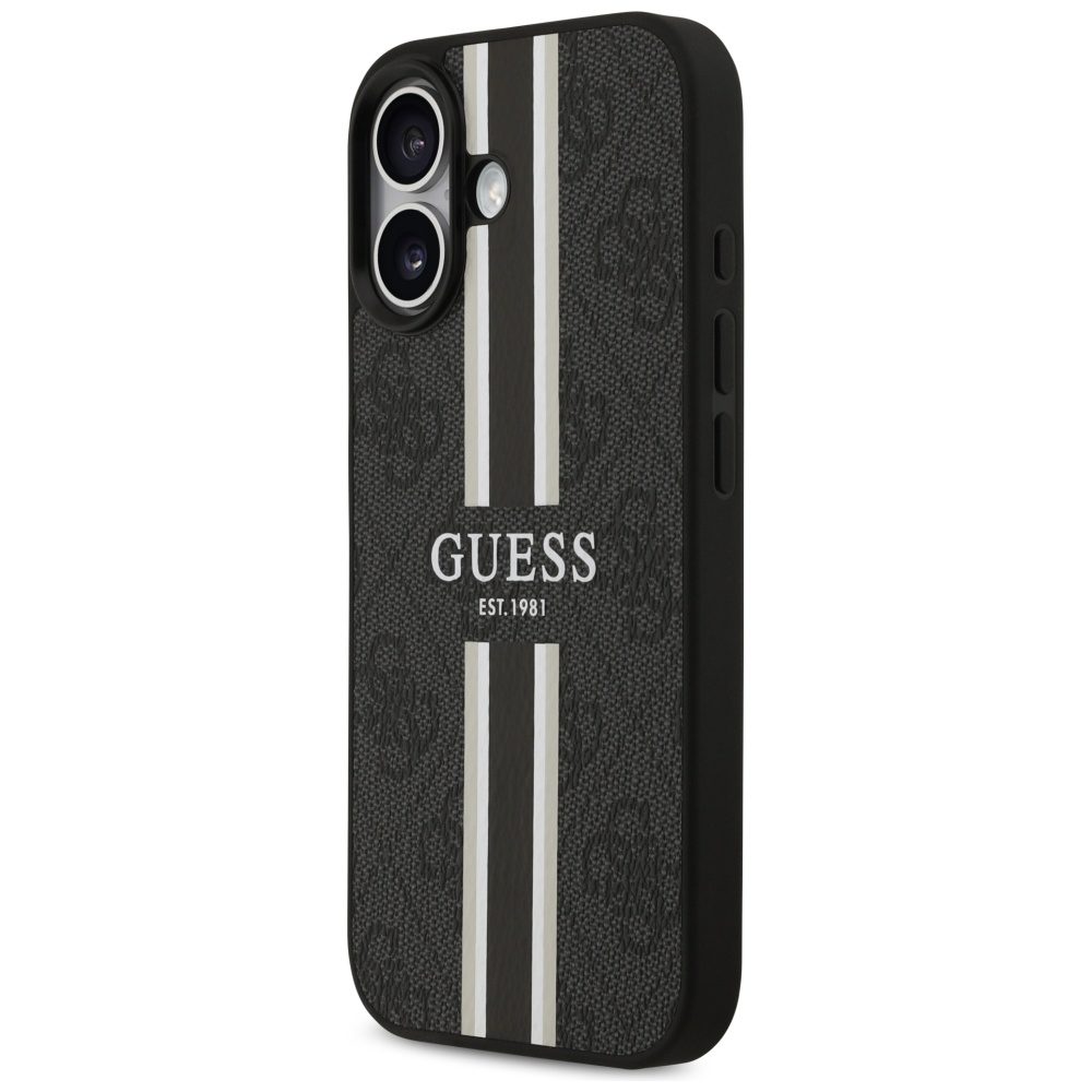Guess 4G Printed Stripes MagSafe case for iPhone 17 - blackeng