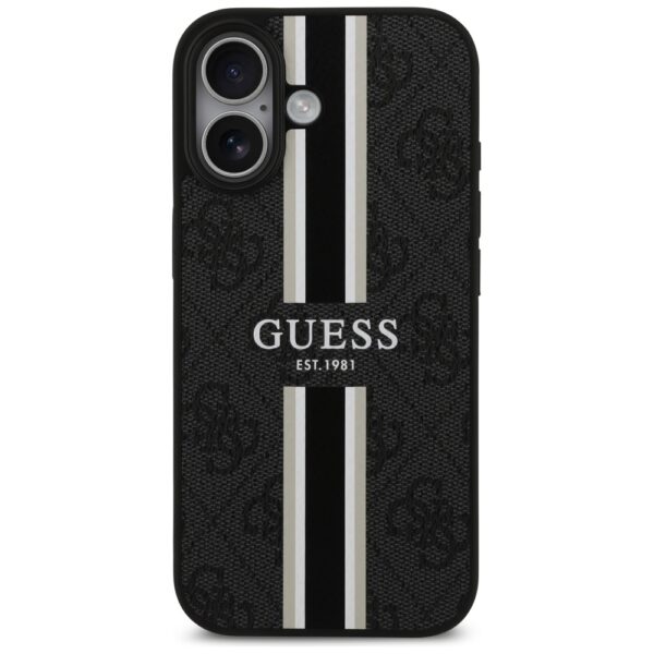 Guess 4G Printed Stripes MagSafe case for iPhone 17 - blackeng