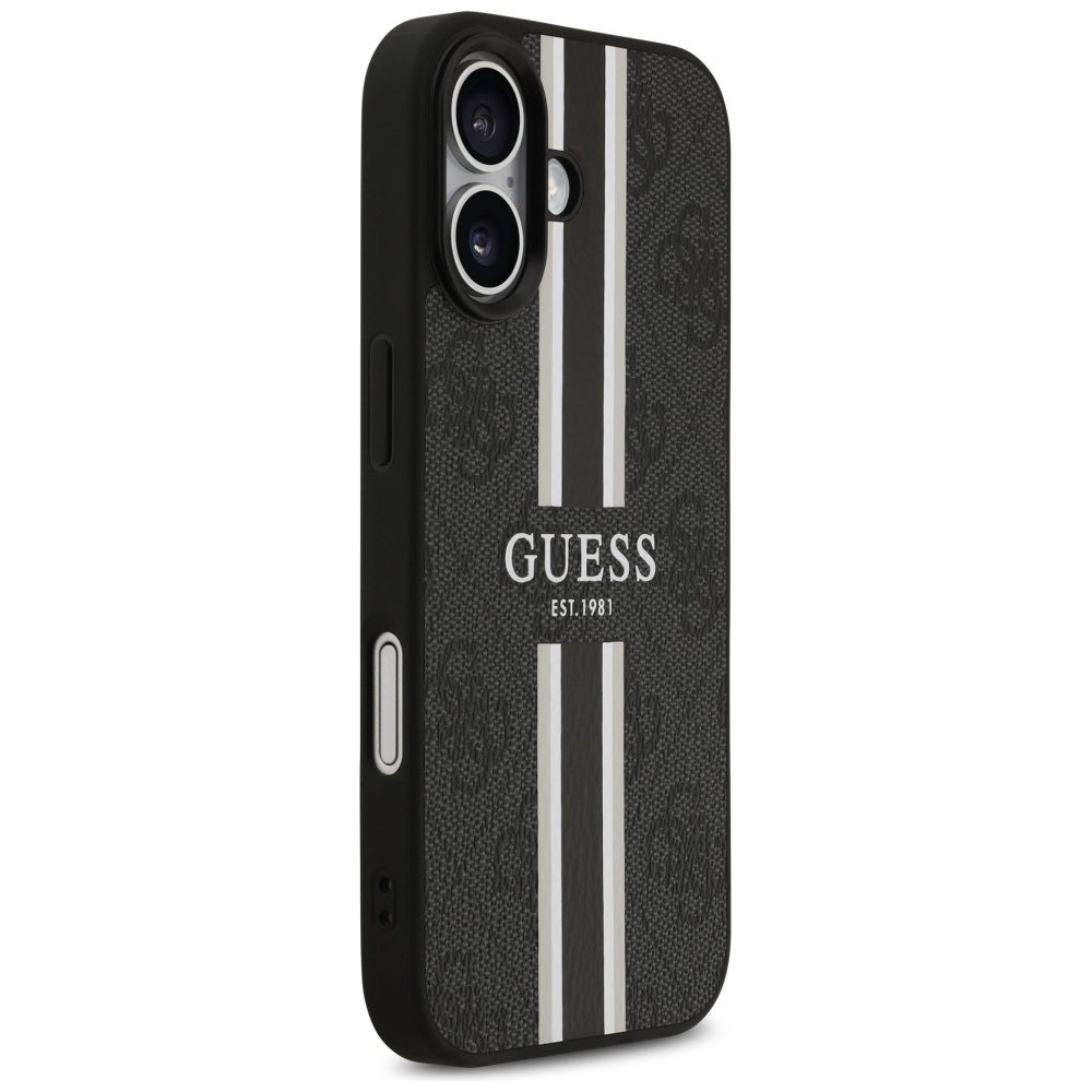 Guess 4G Printed Stripes MagSafe case for iPhone 17 - blackeng