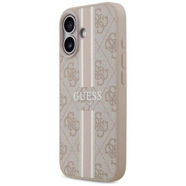 199227_2 Guess 4G Printed Stripes MagSafe Case for iPhone 17 - Pinkeng