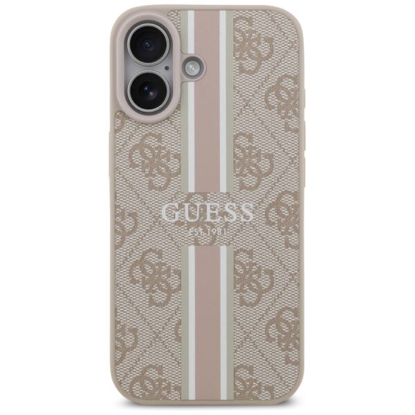199227_3 Guess 4G Printed Stripes MagSafe Case for iPhone 17 - Pinkeng