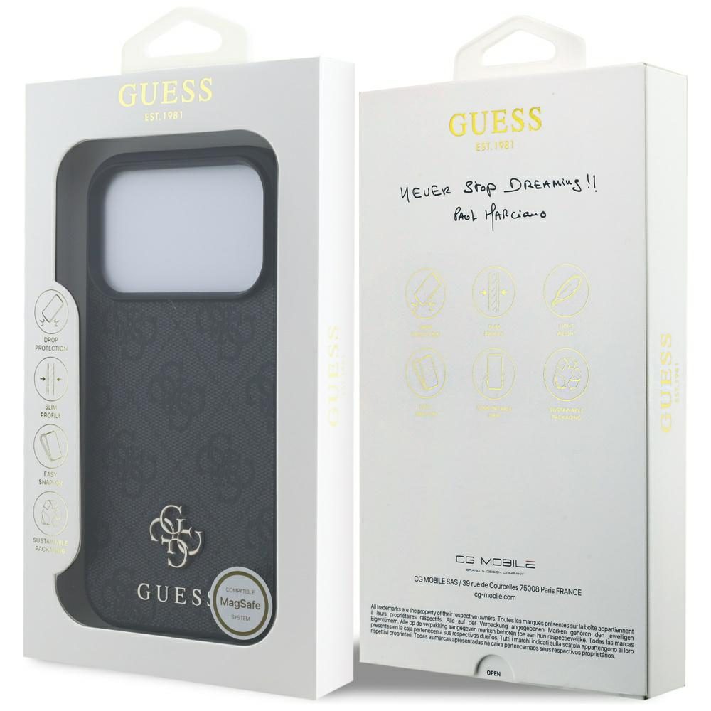 199233_8 Guess 4G Small Classic Logo MagSafe case for iPhone 17 Pro - blackeng