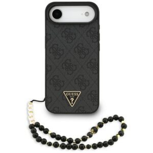 Guess 4G Strap Triangle Logo MagSafe Case for iPhone 17 Air - Blackeng