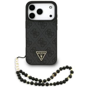 Guess 4G Strap Triangle Logo MagSafe case for iPhone 17 Pro - blackeng