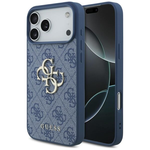 Guess 4G Big Logo Case for iPhone 17 Pro Max - Blueeng