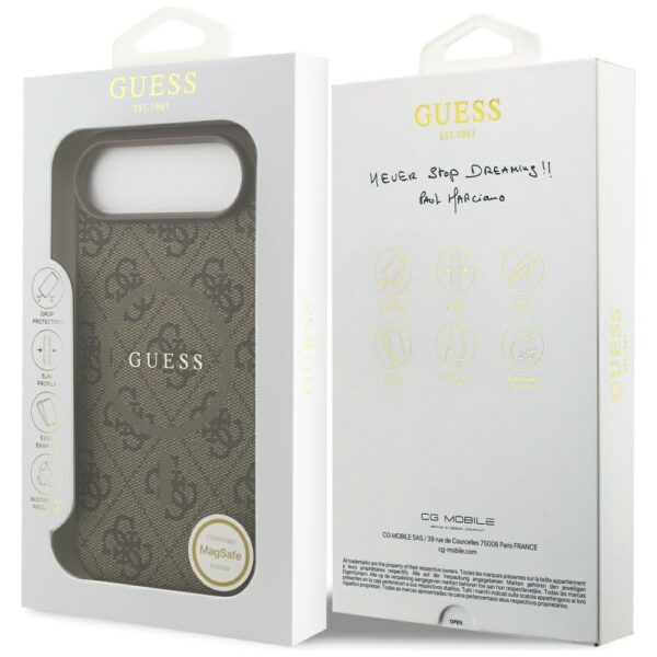 199749_8 Guess 4G Ring Classic Logo MagSafe Case for iPhone 17 Air - Browneng