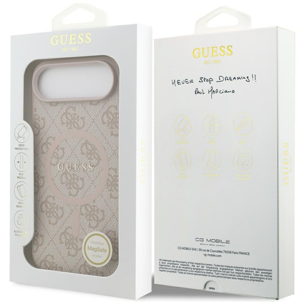 199751_8 Guess 4G Ring Classic Logo MagSafe Case for iPhone 17 Air - Pinkeng