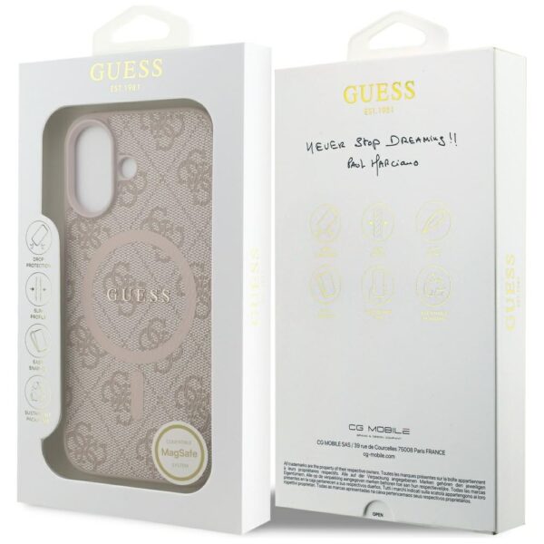 199760_8 Guess 4G Ring Classic Logo MagSafe Case for iPhone 17 - Pinkeng
