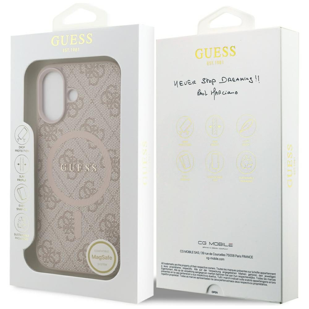 199760_8 Guess 4G Ring Classic Logo MagSafe Case for iPhone 17 - Pinkeng