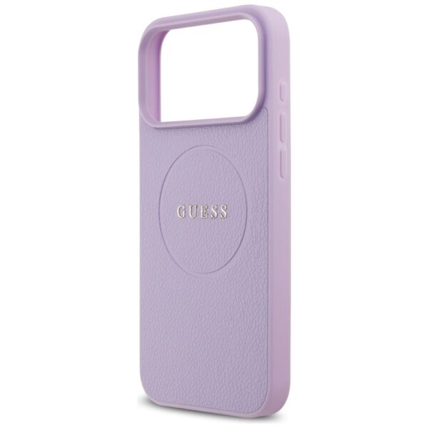 Guess Grained Ring MagSafe case for iPhone 17 Pro Max - purpleeng