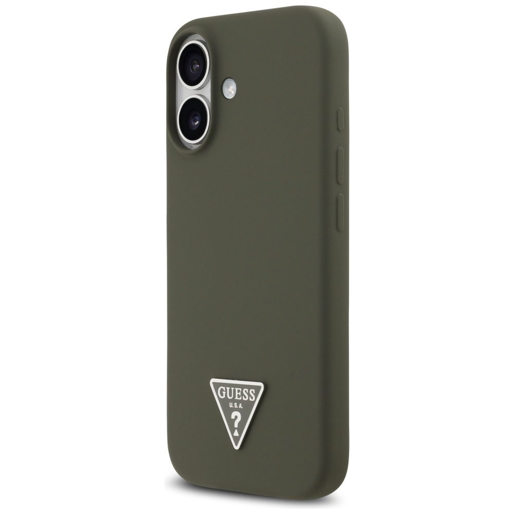 199773_2 Guess Silicone Triangle Logo MagSafe Case for iPhone 17 - Greeneng