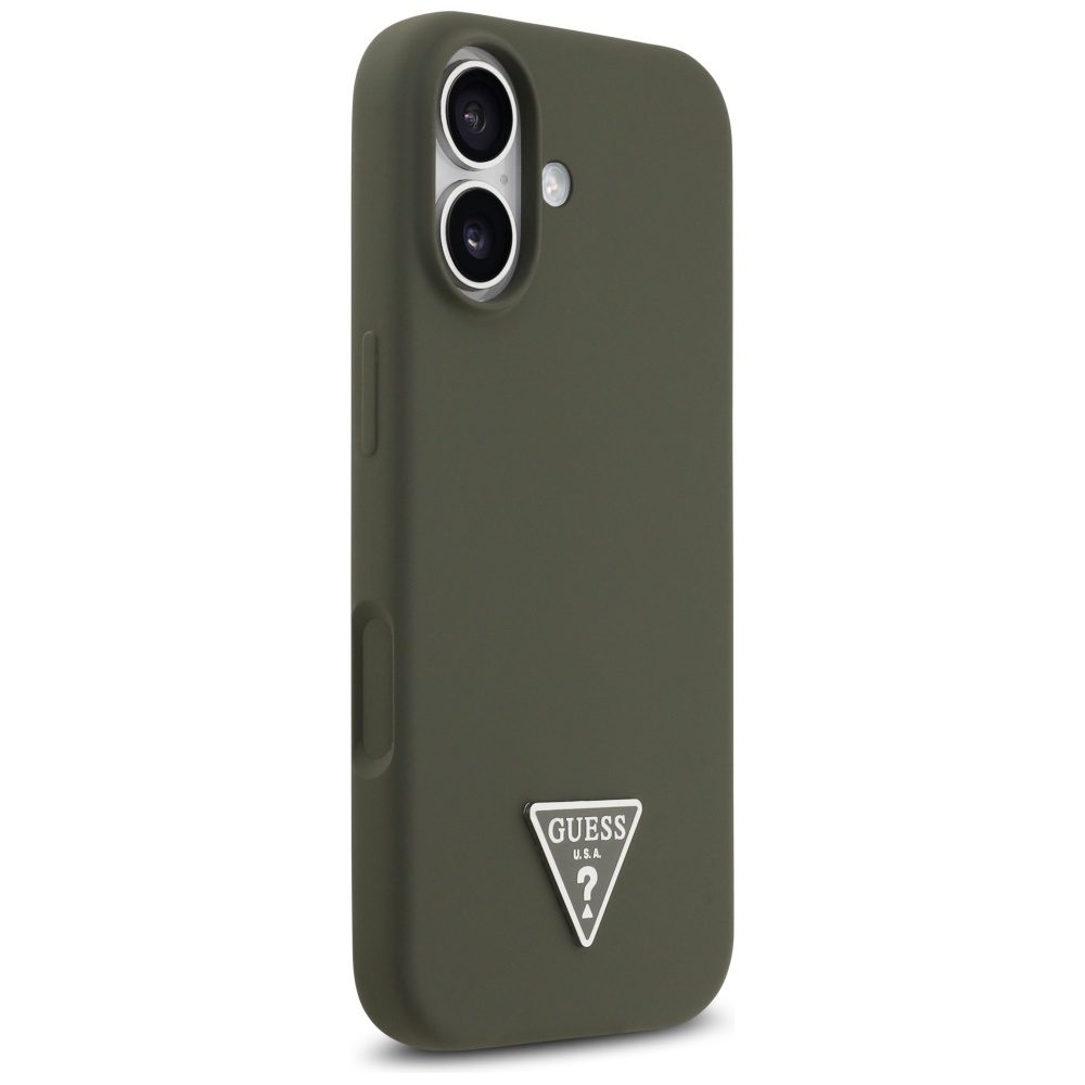 199773_4 Guess Silicone Triangle Logo MagSafe Case for iPhone 17 - Greeneng