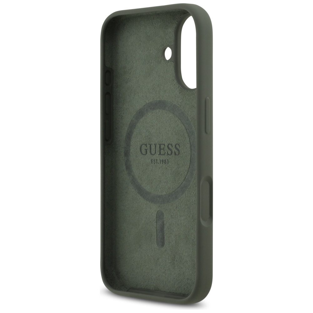 199773_7 Guess Silicone Triangle Logo MagSafe Case for iPhone 17 - Greeneng