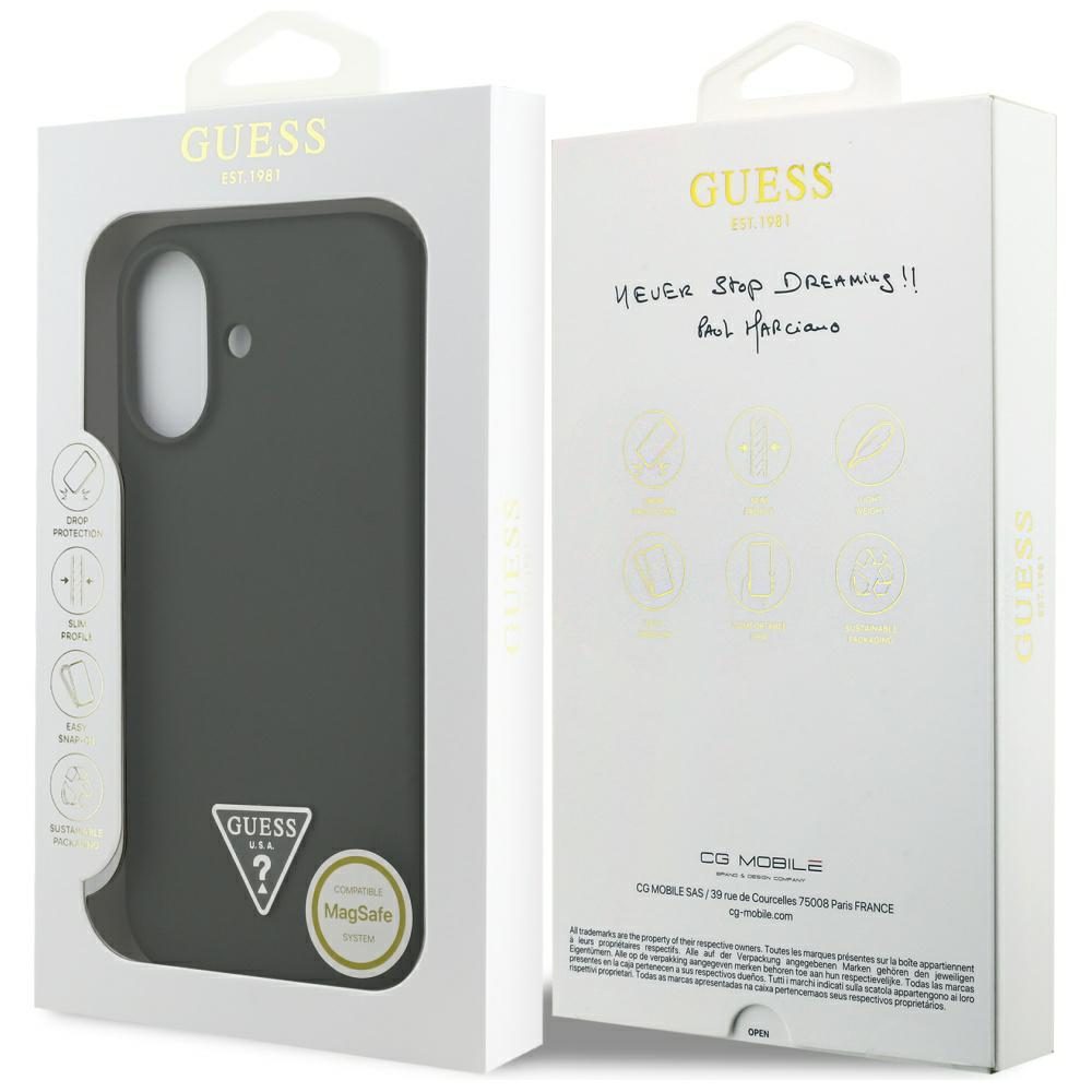 199773_8 Guess Silicone Triangle Logo MagSafe Case for iPhone 17 - Greeneng