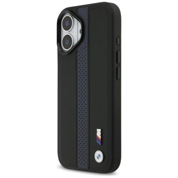 BMW M Perforated Stripe Logo MagSafe Case for iPhone 17 - Blueeng