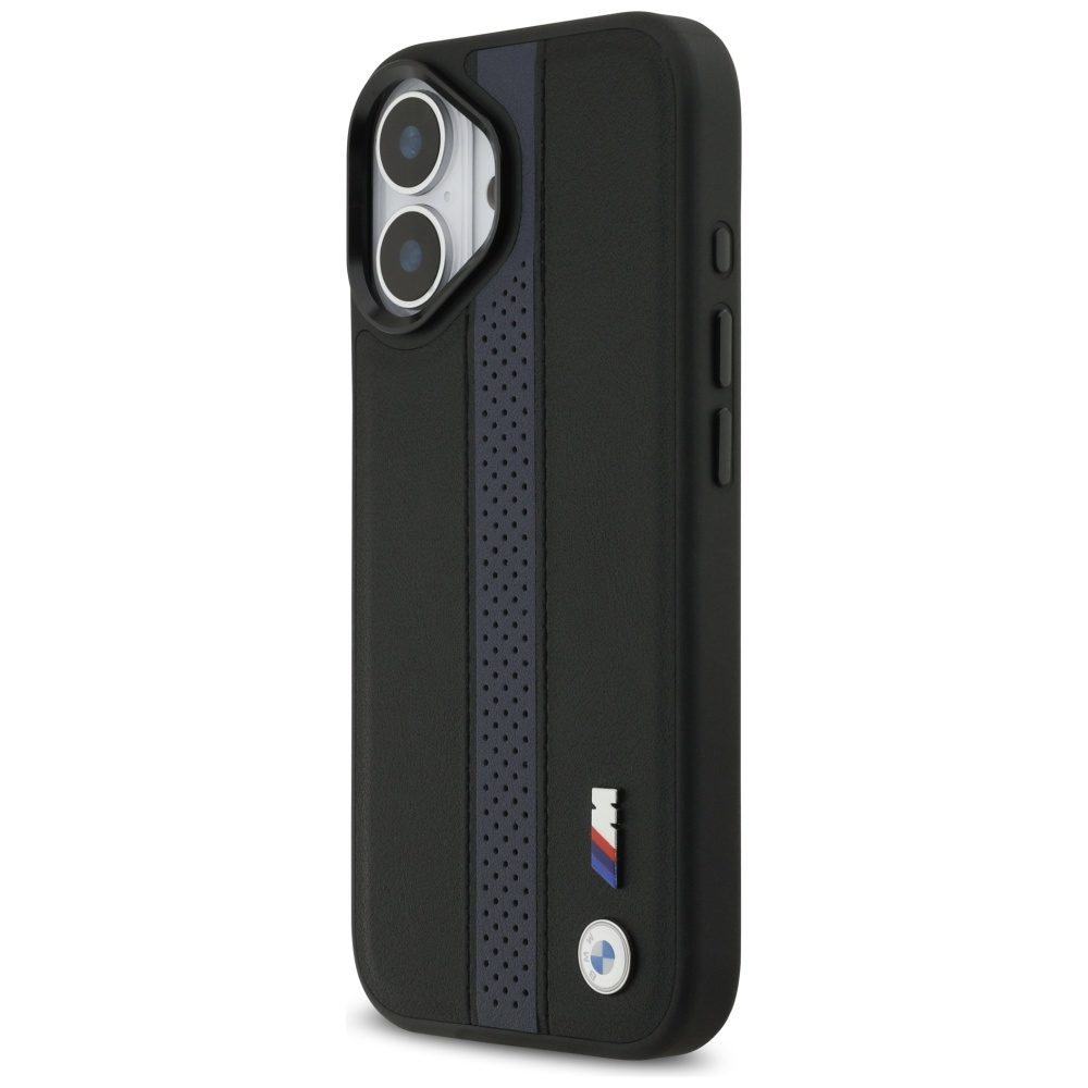 BMW M Perforated Stripe Logo MagSafe Case for iPhone 17 - Blueeng
