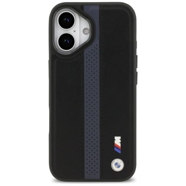 BMW M Perforated Stripe Logo MagSafe Case for iPhone 17 - Blueeng