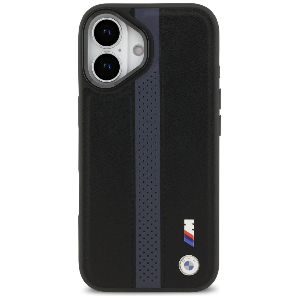 BMW M Perforated Stripe Logo MagSafe Case for iPhone 17 - Blueeng