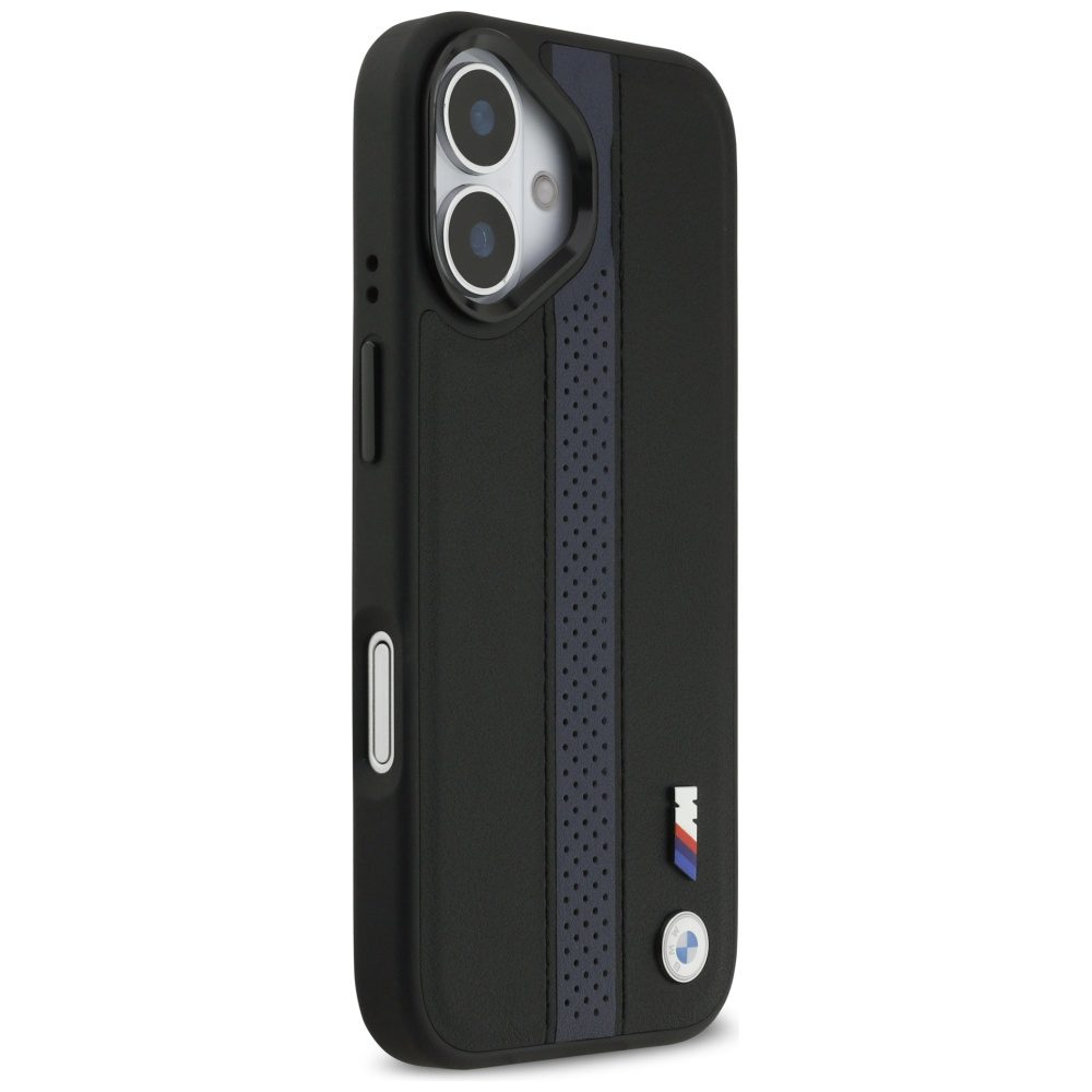 BMW M Perforated Stripe Logo MagSafe Case for iPhone 17 - Blueeng