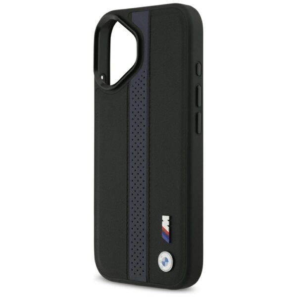 BMW M Perforated Stripe Logo MagSafe Case for iPhone 17 - Blueeng