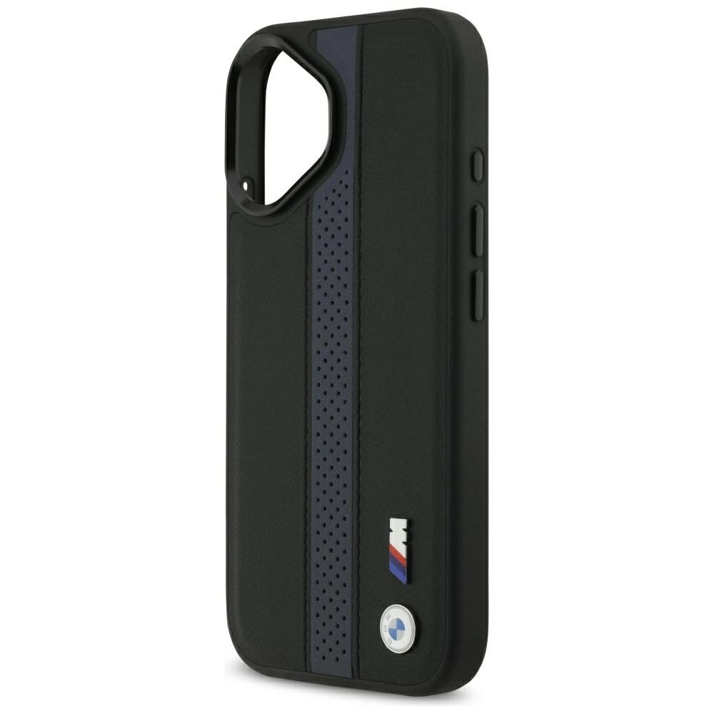 BMW M Perforated Stripe Logo MagSafe Case for iPhone 17 - Blueeng