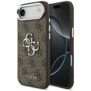 Guess 4G Big 4G Classic Logo case for iPhone 17 Air - brown and silvereng