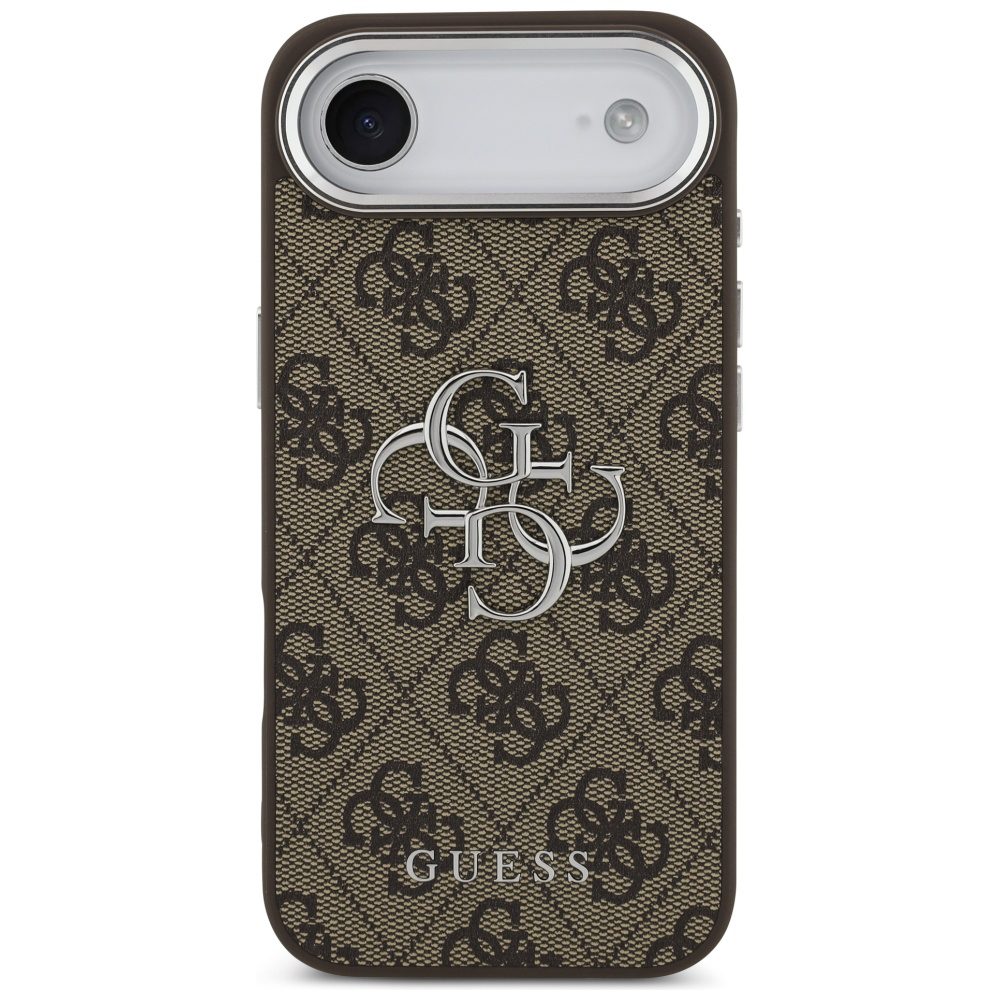 199881_3 Guess 4G Big 4G Classic Logo case for iPhone 17 Air - brown and silvereng