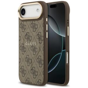 Guess 4G PU Classic Logo MagSafe Case for iPhone 17 Air - Browneng