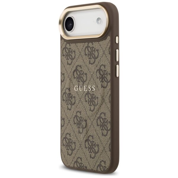 Guess 4G PU Classic Logo MagSafe Case for iPhone 17 Air - Browneng