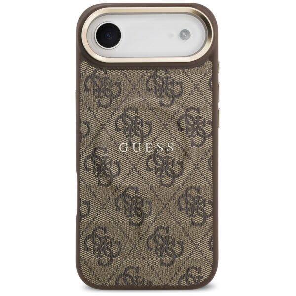 Guess 4G PU Classic Logo MagSafe Case for iPhone 17 Air - Browneng