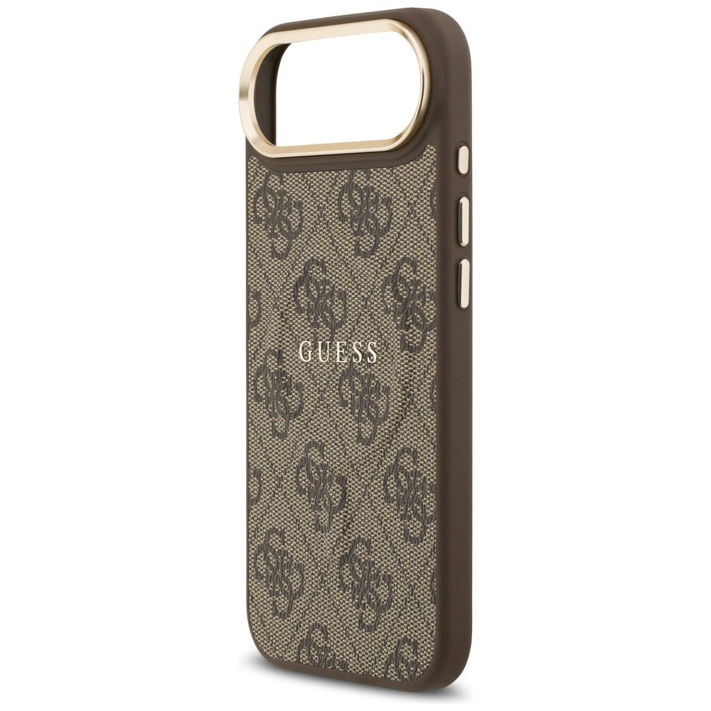 Guess 4G PU Classic Logo MagSafe Case for iPhone 17 Air - Browneng