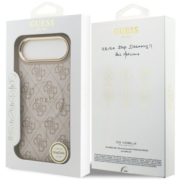 Guess 4G PU Classic Logo MagSafe Case for iPhone 17 Air - Pinkeng