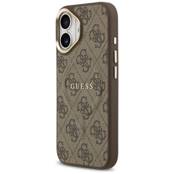 Guess 4G PU Classic Logo MagSafe Case for iPhone 17 - Browneng