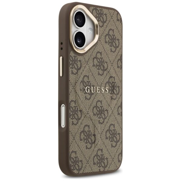 Guess 4G PU Classic Logo MagSafe Case for iPhone 17 - Browneng