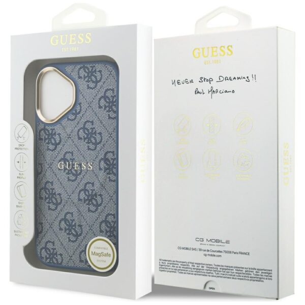 199911_8 Guess 4G PU Classic Logo MagSafe Case for iPhone 17 - Blueeng