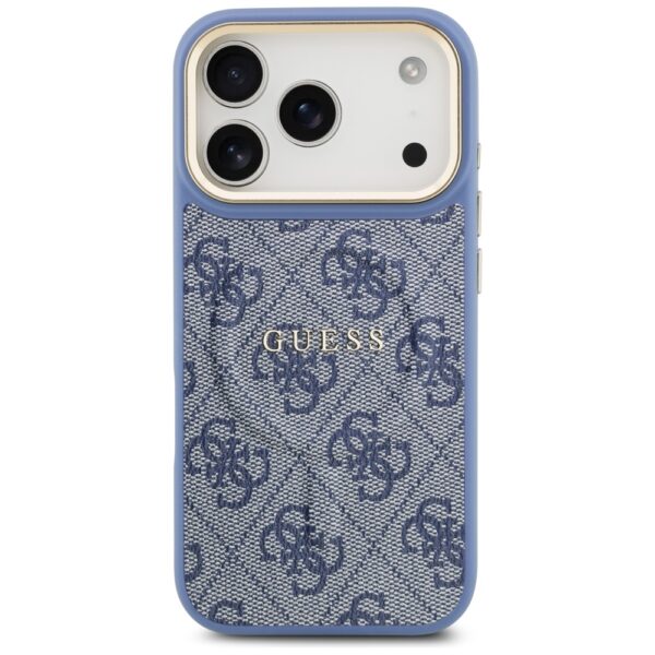 Guess 4G PU Classic Logo MagSafe Case for iPhone 17 Pro - Blueeng
