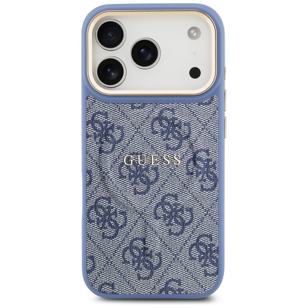 Guess 4G PU Classic Logo MagSafe Case for iPhone 17 Pro - Blueeng