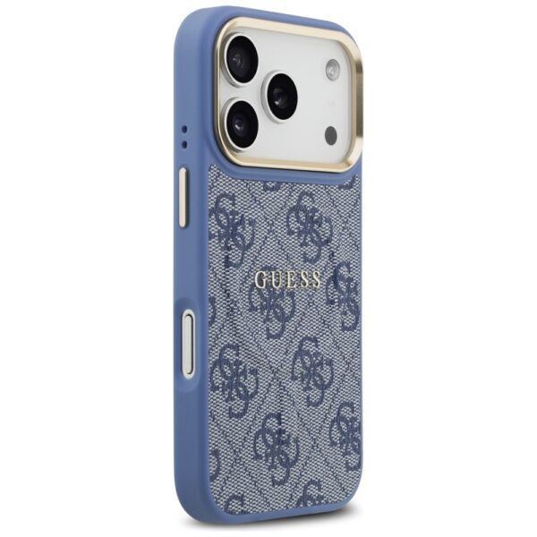 Guess 4G PU Classic Logo MagSafe Case for iPhone 17 Pro - Blueeng
