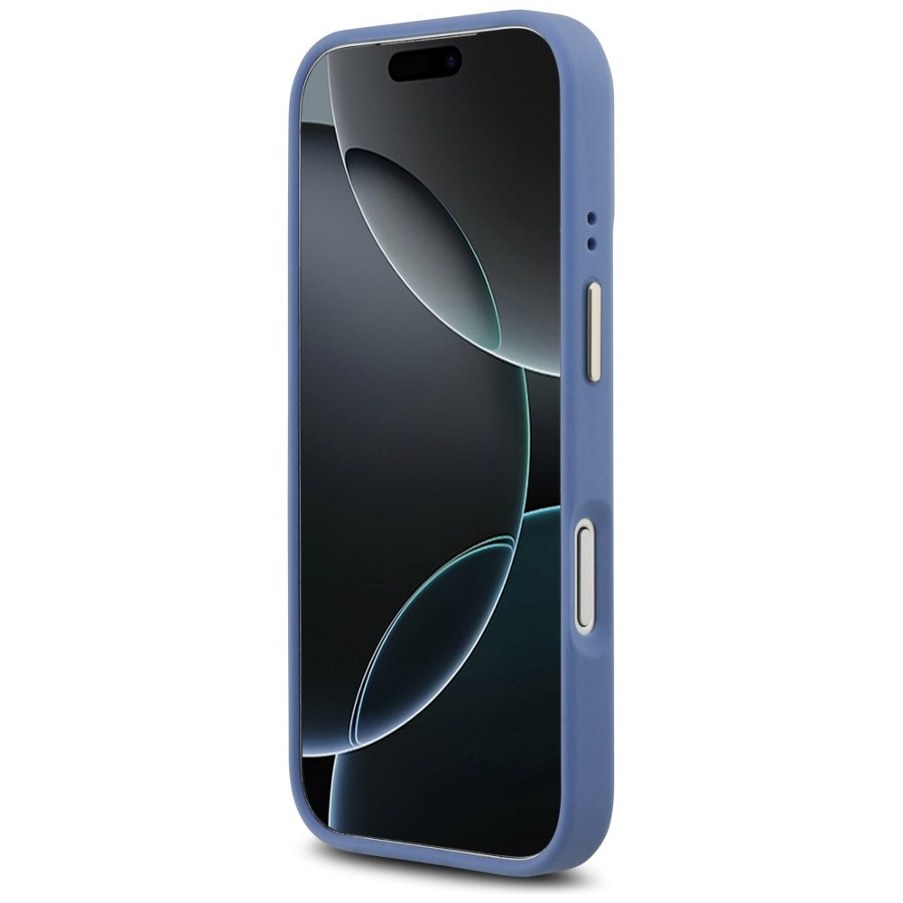 Guess 4G PU Classic Logo MagSafe Case for iPhone 17 Pro - Blueeng