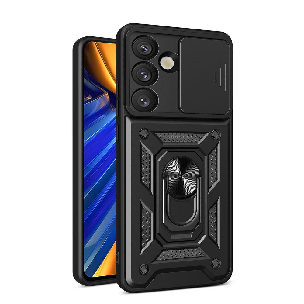 Hybrid Armor Camshield Case for Sasung Galaxy S26 Ultra - Blackeng