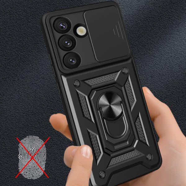 Hybrid Armor Camshield Case for Sasung Galaxy S26 Ultra - Blackeng
