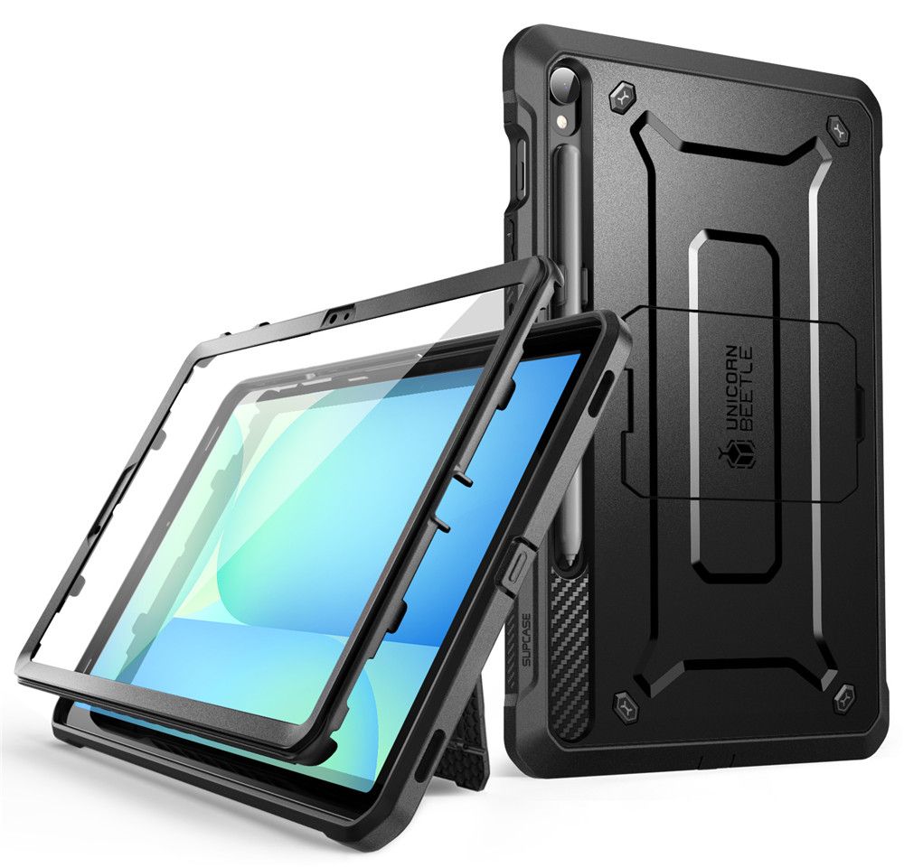 Unicorn Beetle Pro Supcase Case for Samsung Galaxy Tab S9 11.0 / S9 FE / S10 FE / S10 Lite 10.9 X710 / X716B / X510 / X516B / X520 / X526 / X400 / X406B - Blackeng