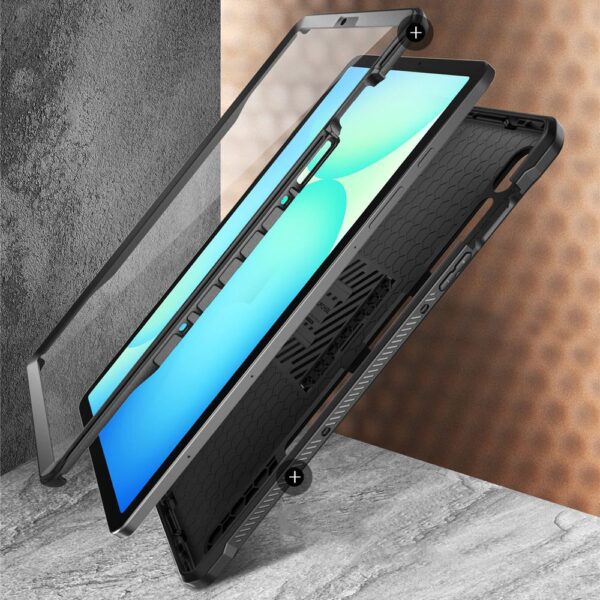 Unicorn Beetle Pro Supcase Case for Samsung Galaxy Tab S9 11.0 / S9 FE / S10 FE / S10 Lite 10.9 X710 / X716B / X510 / X516B / X520 / X526 / X400 / X406B - Blackeng