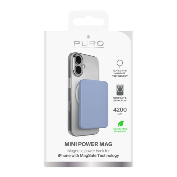 200494_2 Powerbank Puro 4200mAh ultracienki kompatybilny z MagSafe USB-C - niebieskipol