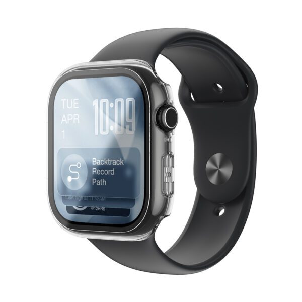 AmazingThing Radix Glass Screen Protector with Case for Apple Watch Series 11 46mm - Cleareng