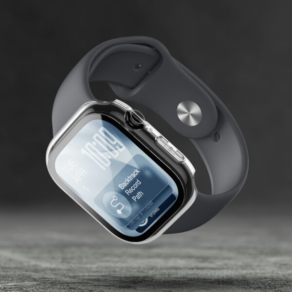 AmazingThing Radix Glass Screen Protector with Case for Apple Watch Series 11 42mm - Cleareng