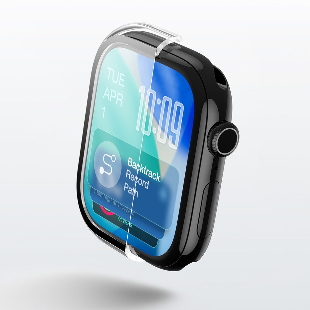 AmazingThing Radix Glass Screen Protector with Case for Apple Watch Series 11 42mm - Cleareng