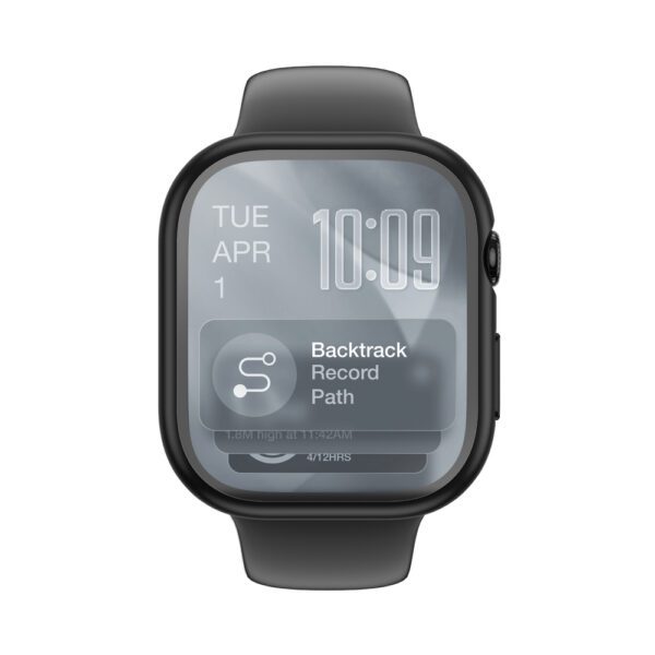 AmazingThing Radix Glass Screen Protector with Case for Apple Watch Series 11 42mm - Blackeng