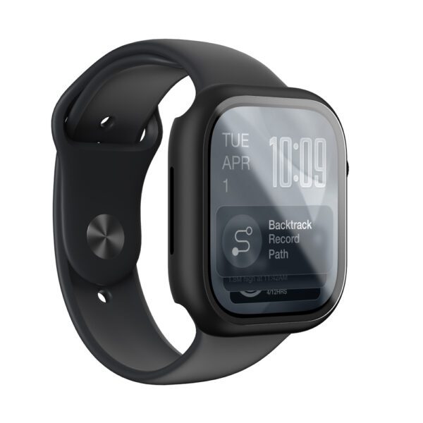 AmazingThing Radix Glass Screen Protector with Case for Apple Watch Series 11 42mm - Blackeng